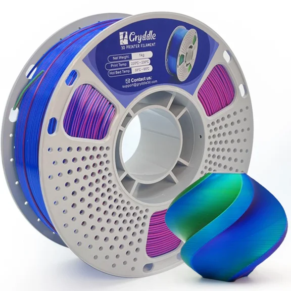 Gryddle 3Colors 3D Printer Filament 1.1Kg Pla+ High Speed 1.75Mm Neatly Wound