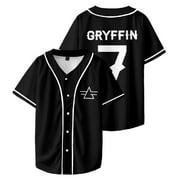 MARLLEGEBEE Gryffin DJ Hip Hop Baseball Jersey Tops Short Sleeve Shirts Women Men Streetwear Tee