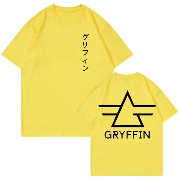 Gryffin Katakana T-shirt Crewneck Short Sleeve Cotton Tee Women Men Streetwear Tops
