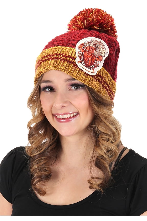 Heathered Pom Gryffindor Beanie