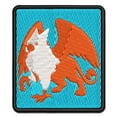 thumbnail image 1 of Gryphon Griffin Mythical Creature Applique Multi-Color Embroidered Hook & Loop Patch - 2.0 Inch Mini, 1 of 5