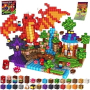 Gryxpox 200 PCS Magnetic Blocks, Magnetic Building Cubes, Dragon Magnet Toys for Kids Ages 3+, STEM Learning，Ideal Christmas Birthday Gift