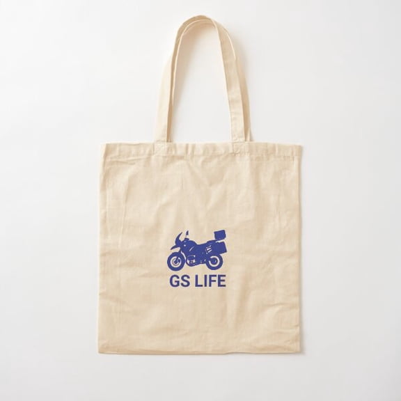 Gs Life - Blue Cotton Tote Bag Canvas Tote Bag, Family Gift For Mother, Her