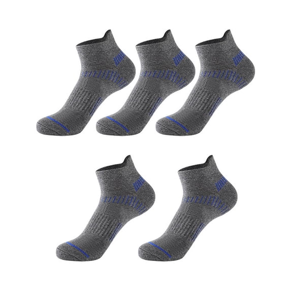 Gsakboxl Ankle Socks 5 Pairs Unisex Multi-color & Pattern Low Cut Sport Socks Breathable Sweat-wicking Shock Absorbent Ankle Socks for Running Basketball Daily