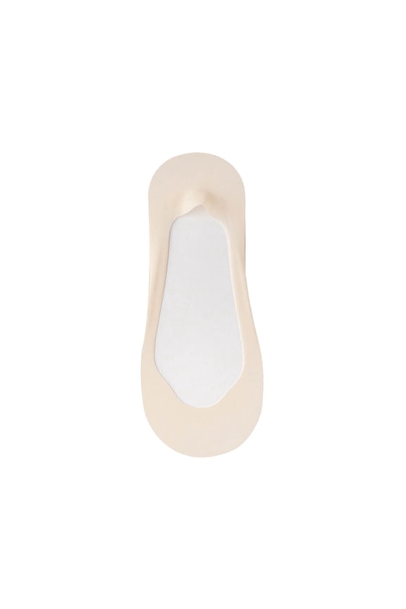 Ankle Socks Women Thin Cotton Lace Low Cut Hidden Cushioned Boat Socks Anti-Slip Heel Grips For Summer Flats & Single Shoes Beige