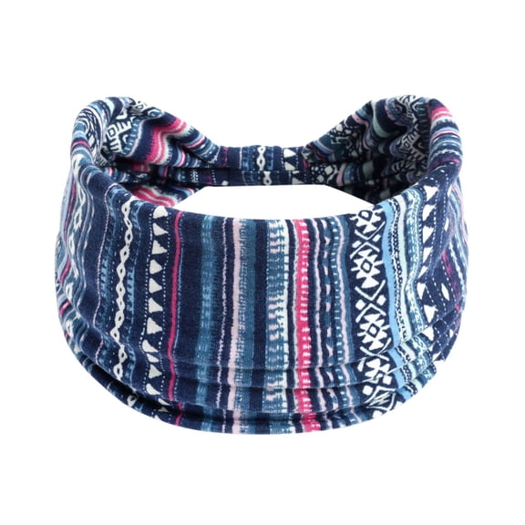 Gsakboxl Bandana Women Knotted Wide Non Slip Sweat Wicking Headband Elastic Hijab Style Hair Wrap For Yoga Running Workout