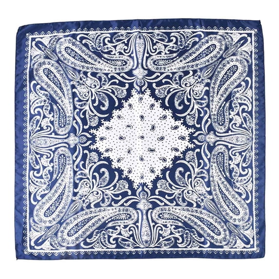 Gsakboxl Bandana Women Retro Cashew Floral Print Large Soft Silk Scarf Multipurpose Wrap Headband Neck Scarf For Daily Travel Outfit Matching