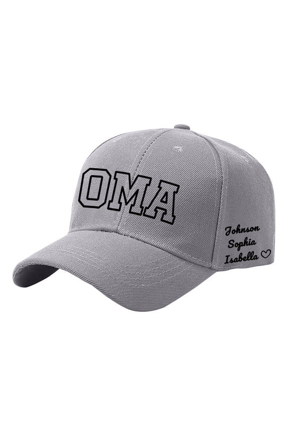 Baseball Cap DIY Custom Name Text Printed Baseball Cap, Personalized Birthday Mother's Day Gift Hat for Ladies