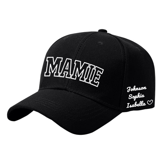 Gsakboxl Baseball Cap DIY Personalized Custom Name Printed Baseball Cap, Personalized Mother's Day Birthday Gift Hat for Women