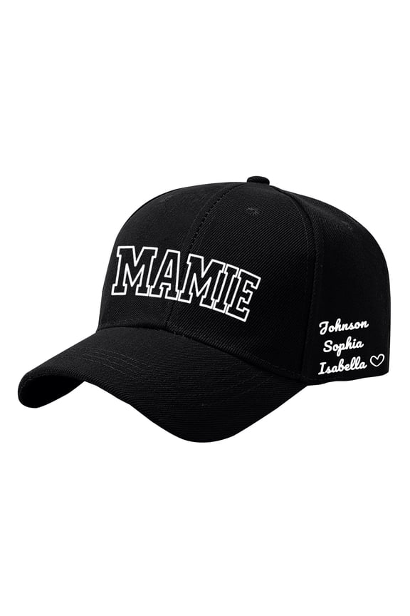Baseball Cap DIY Personalized Custom Name Printed Baseball Cap, Personalized Mother's Day Birthday Gift Hat for Women