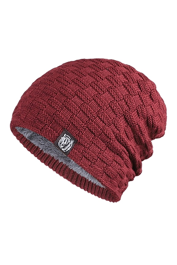 Bucket Hat Unisex Couple Foldable Handmade Ear Flap Warm Wool Knitted Slouchy Hat Windproof Cold Resistant Sweat Wicking Thermal Beanie For Men Women Autumn Winter Daily Outdoor Travel Red