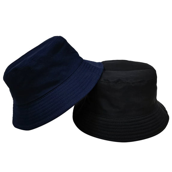 Gsakboxl Bucket Hat Unisex Reversible Solid Color Bucket Hat, Korean Simple Casual Couple Style UV Protection Outdoor Sun Cap