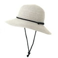 thumbnail image 1 of Gsakboxl Bucket Hat Unisex Wide Brim Straw Fisherman Hat, UV Protection Breathable Beach Sun Cap for Outdoor Travel & Vacation, 1 of 1