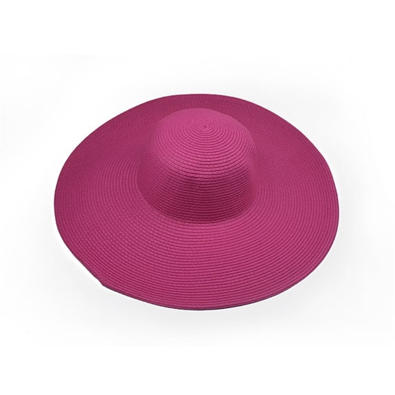 Gsakboxl Bucket Hat Women Foldable Roll-Up Wide Brim Straw Sun Hat, Floppy UV Protection Beach Cap for Summer Travel & Holiday