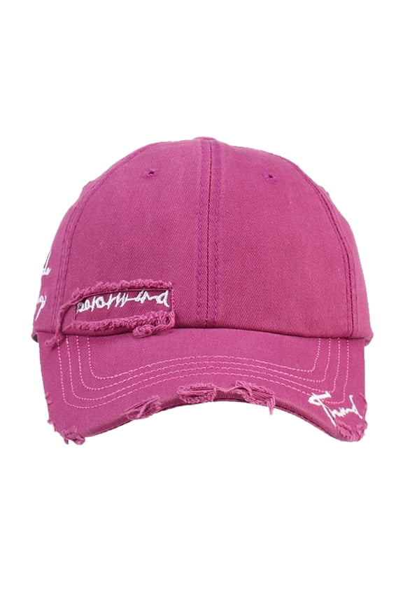 Hat With Fan Unisex Vintage Dirty Washed Distressed Soft Top Corduroy Baseball Cap Breathable Anti UV Outdoor Leisure Sun Visor Hat Trendy Couple Travel Sports Hat For Men Women Hot Pink