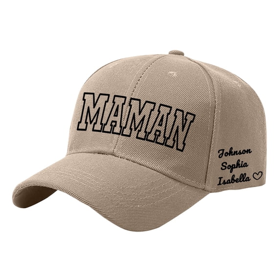 Gsakboxl Masters Hat DIY Custom Name Letter Baseball Cap, Personalized Fashion Sun Hat for Mother's Day Birthday Gifts