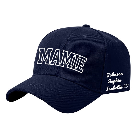 Gsakboxl Masters Hat DIY Personalized Custom Name Printed Baseball Cap, Personalized Mother's Day Birthday Gift Hat for Women