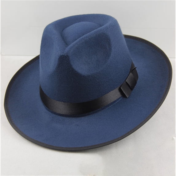 Gsakboxl Men Classic Short Brim Fedora Trilby Hat Vintage Retro Dress Hat Lightweight Breathable Hat For Party Travel Daily Casual Occasions