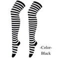 thumbnail image 1 of Gsakboxl Over‑The‑Knee Stockings Classic Stripe Design High‑Stretch Fabric Comfortable Fit Thigh High Socks for Daily Wear, 1 of 3