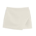 thumbnail image 1 of Gsakboxl Skirts for Women Zipper A Line Skort Asymmetric Hem Fashion Casual Business Office Mini Skirt Shorts for Ladies L, 1 of 5