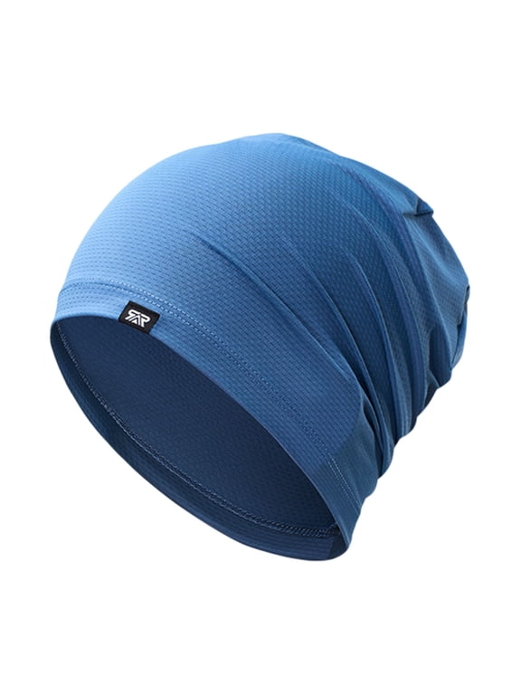 Skull Cap Unisex Breathable Mesh Ice Silk Skull Cap, Lightweight Sweat Wicking Beanie for Running Gym Fitness