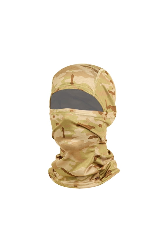 Skull Cap Unisex Summer Wind Sun Protection Integrated Cycling Headgear Breathable Lightweight Outdoor Sports Hat With Full Face Mask For Bicycle Motorcycle Riding Jogging C