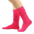 thumbnail image 1 of Gsakboxl Socks Unisex Solid Warm Slouch Thigh High Over Knee Socks Soft Thermal Stackable Long Leg Socks For Festival A, 1 of 4