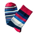 thumbnail image 1 of Gsakboxl Socks for Men Men Colorful Striped Mid Calf Cotton Socks Autumn Fashion Casual Medium Tube Athletic Hosiery Red, 1 of 2