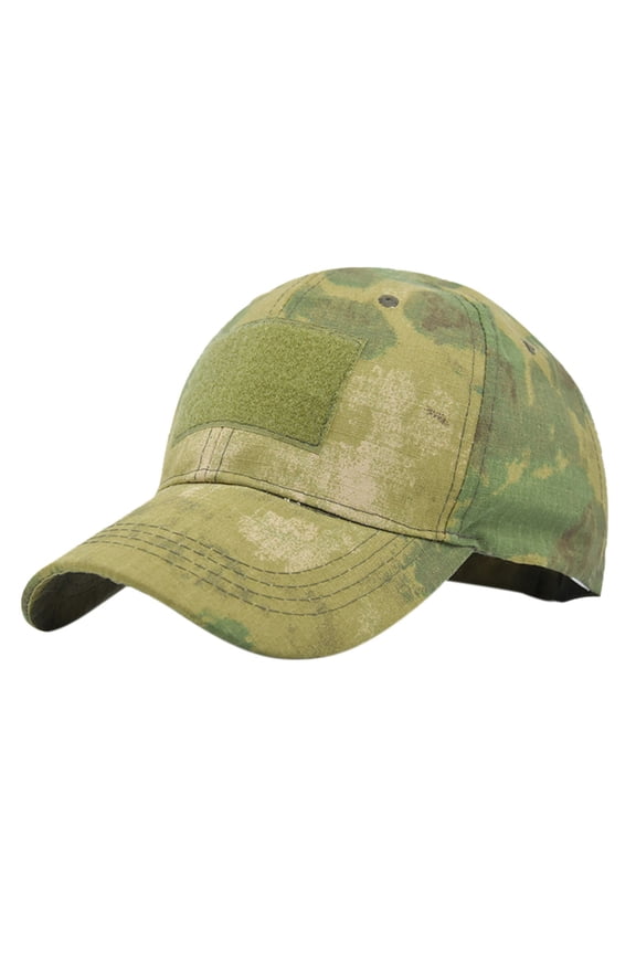 Solar Fan Hat Unisex Camo Star Embroidered Cotton Trucker Baseball Cap Breathable Mesh Back Adjustable Hip Hop Anti UV Sun Visor Hat For Men Women Mint Green