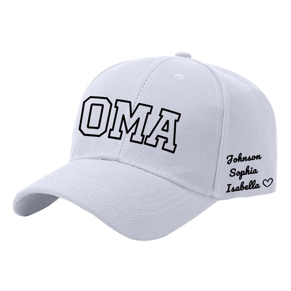 Gsakboxl Sun Hat DIY Custom Name Text Printed Baseball Cap, Personalized Birthday Mother's Day Gift Hat for Ladies