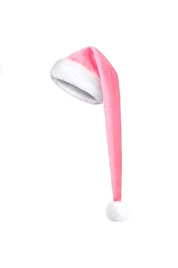 Sun Hat Extra Long Velvet Santa Hat Warm Windproof Winter Christmas Party Costume Hat Red2