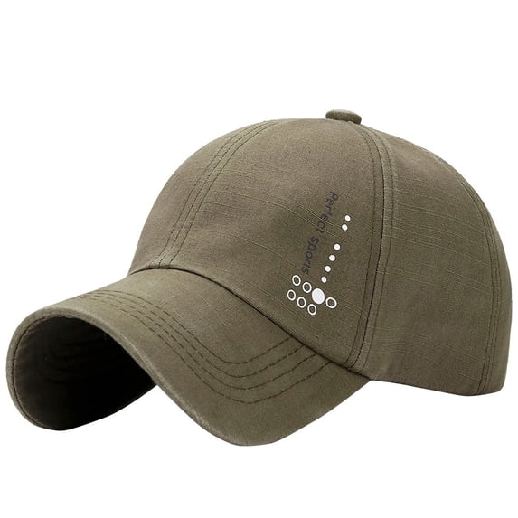 Gsakboxl Sun Hat Men Plain Washed Cotton Baseball Cap Vintage Distressed Hip Hop Peaked Cap Adjustable Casual Sport Sun Hat For Daily Outdoor Activities