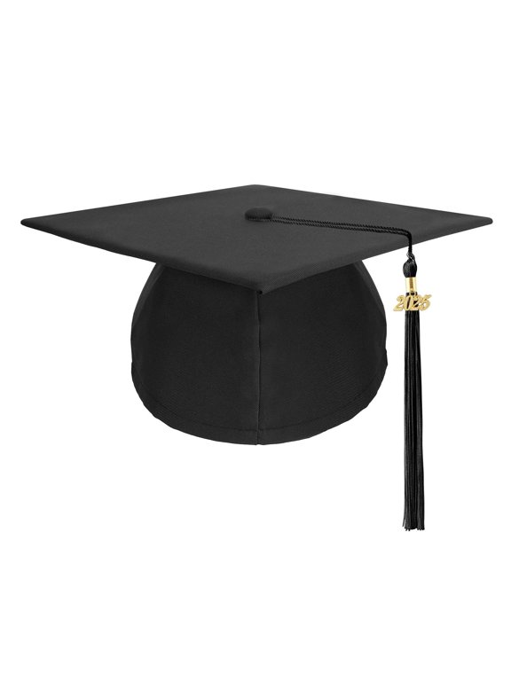 Sun Hat Unisex Adult Black Graduation Cap With Detachable 2026 Tassel Kit For High School Bachelor Master Doctor Graduation Ceremony Decor Black