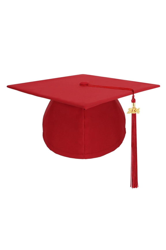 Sun Hat Unisex Adult Black Graduation Cap With Detachable 2026 Tassel Kit For High School Bachelor Master Doctor Graduation Ceremony Decor Red