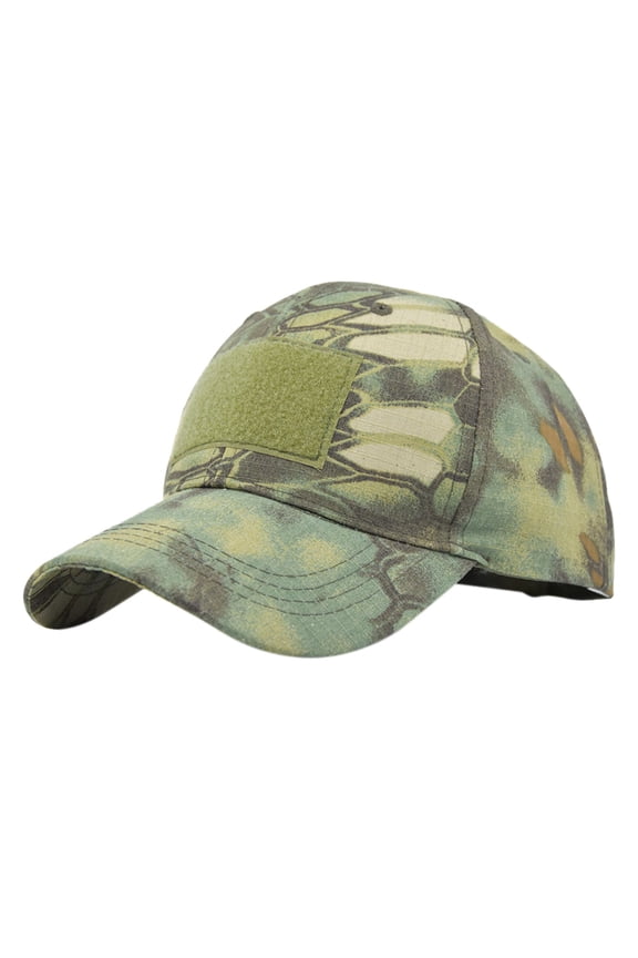 Sun Hat Unisex Camo Star Embroidered Cotton Trucker Baseball Cap Breathable Mesh Back Adjustable Hip Hop Anti UV Sun Visor Hat For Men Women Green