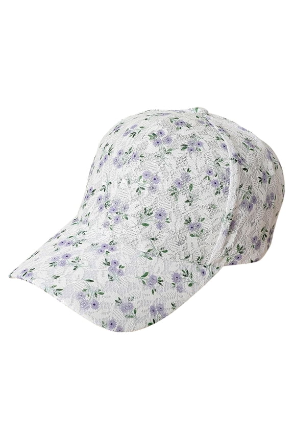 Sun Hat Women Summer Lace Trim Mesh Back Breathable Baseball Cap Light UV Protection Running Sun Hat For Outdoor Daily Sports