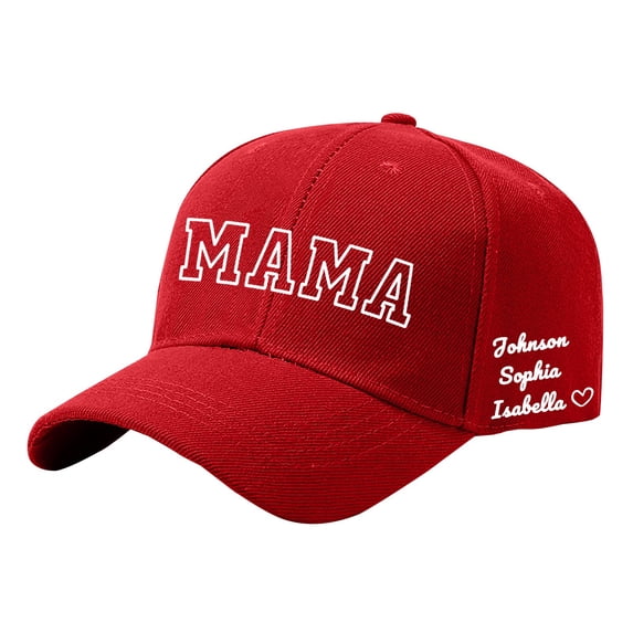 Gsakboxl Sun Hats for Women Personalized DIY Custom Name Baseball Cap, Customized Mother's Day Birthday Gift Sun Hat for Women