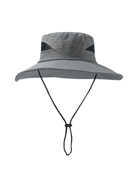 Sun Hats for Women Unisex UPF 50+ Wide Brim Mesh Breathable Sun Hat, Ventilated UV Protection Hat for Fishing Beach Hiking