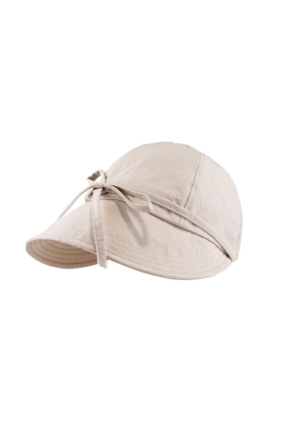 Sun Hats for Women Women Solid Color Adjustable Bow Decor Wide Brim Baseball Cap, Quick Dry Summer Sun Hat for Outdoor Fishing