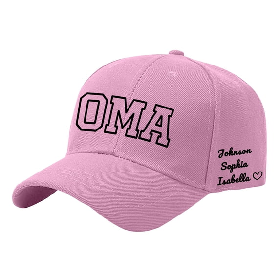 Gsakboxl Trucker Hat DIY Custom Name Text Printed Baseball Cap, Personalized Birthday Mother's Day Gift Hat for Ladies