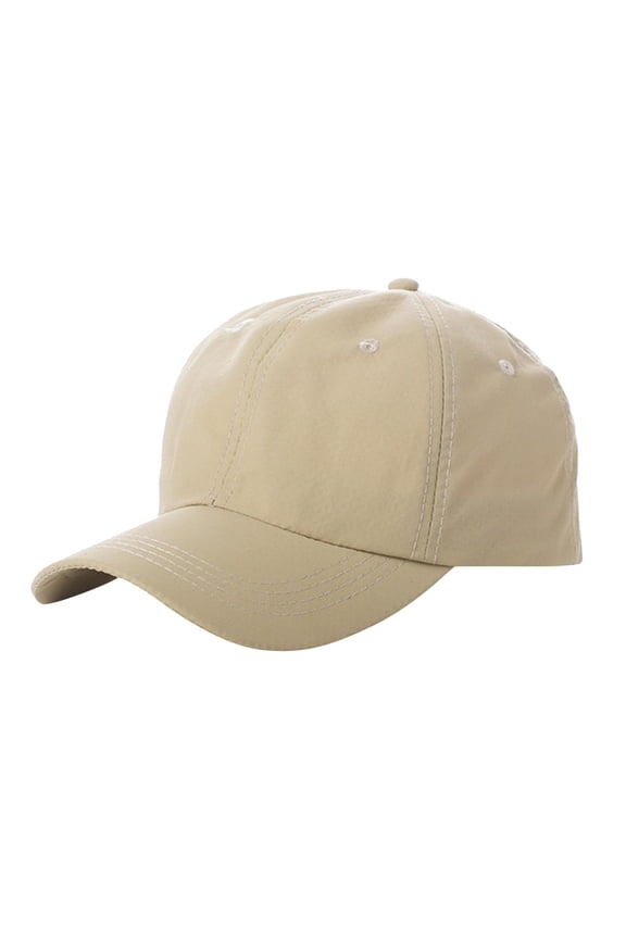Trucker Hat Unisex Summer Lightweight Quick Dry Breathable Outdoor Sport Curved Brim Baseball Sun Peaked Cap Khaki