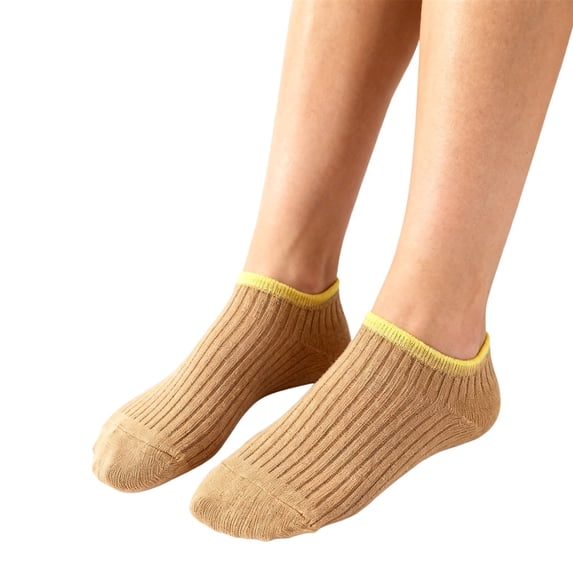 Gsakboxl Under $5 No Show Socks Womens 1 Pair Women Cotton Low Cut No Show Socks, Casual Lightweight Invisible Non-Slip Ankle Socks for Daily Use