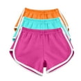 thumbnail image 1 of Gsakboxl Women's Shorts 3 Pack Women Solid Color Casual Summer Sports Yoga Running Gym Workout Pocket Shorts Lightweight Breathable Multi-Scene Beach Travel Athletic Short Pants Multicolor, 1 of 6