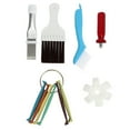 thumbnail image 1 of Gseagtia 1 set Condenser Evaporator Clean Tool,3 Different Fin,Comb Condenser Fin Straightener and 2 Different Brush, 1 of 8