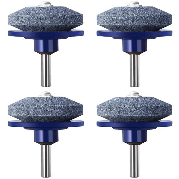 Gseagtia 4 Paquets Aiguiseur de Lame de Tondeuse Gazon Aiguiseur Tondeuse Outils de Jardin Outil de Meulage de Foret pour la Plupart des Perceuses lectriques Perceuses Main
