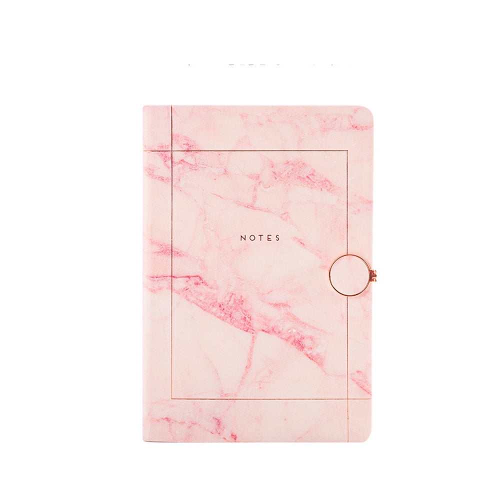 Gseagtia Hardcover Lined Notebook A5 Classic Ruled Notebooks Marble Writing Journal 5.7"X8.5" 100 GSM Thick Paper College Ruled Journals Leather Notebook for Work Business Office