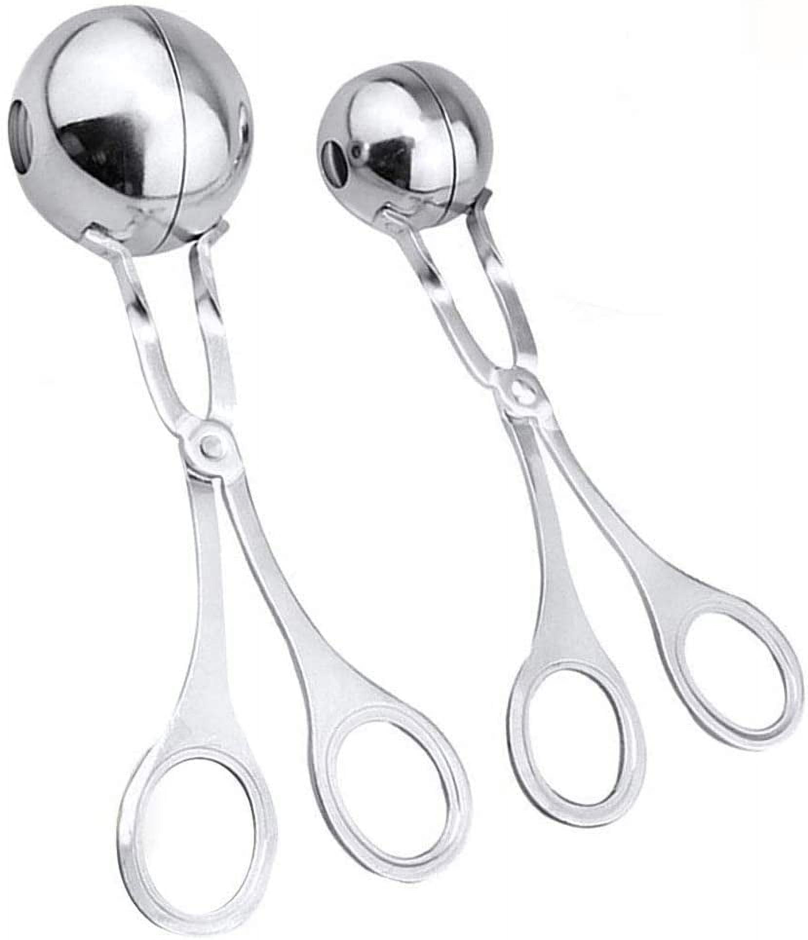 Baller Maker Gseagtia Meatball Scoop Ball Maker, 2PC Stainless Steel Meat Baller ...