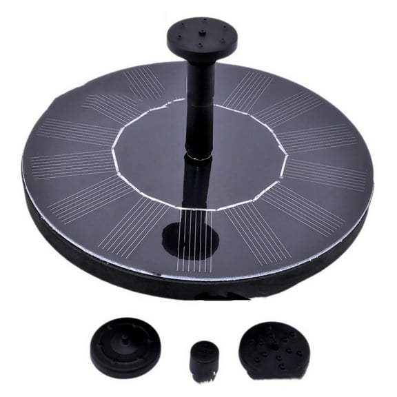 Gseagtia Solar fountain improved, solar pond pump with 3 effects, solar water pump, solar floating fountain pump for garden pond or fountain, bird bath, fish container