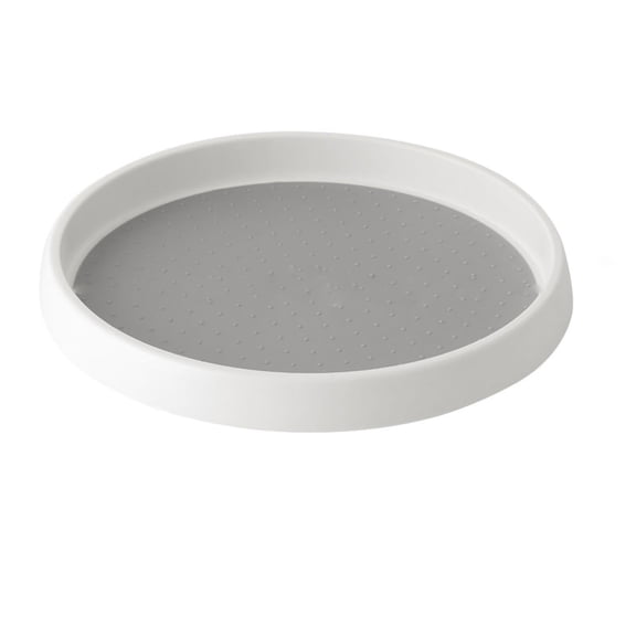 Gseagtia Turntable Organizer Rotatable Design Nonslip Rubber Mat Durable Plastic Spinning Organizer for Seasoning Kitchen
