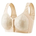 Gshsefon Women's 36B/C-46B/C Fixed Cup Breathable Underwear Bra Front ...